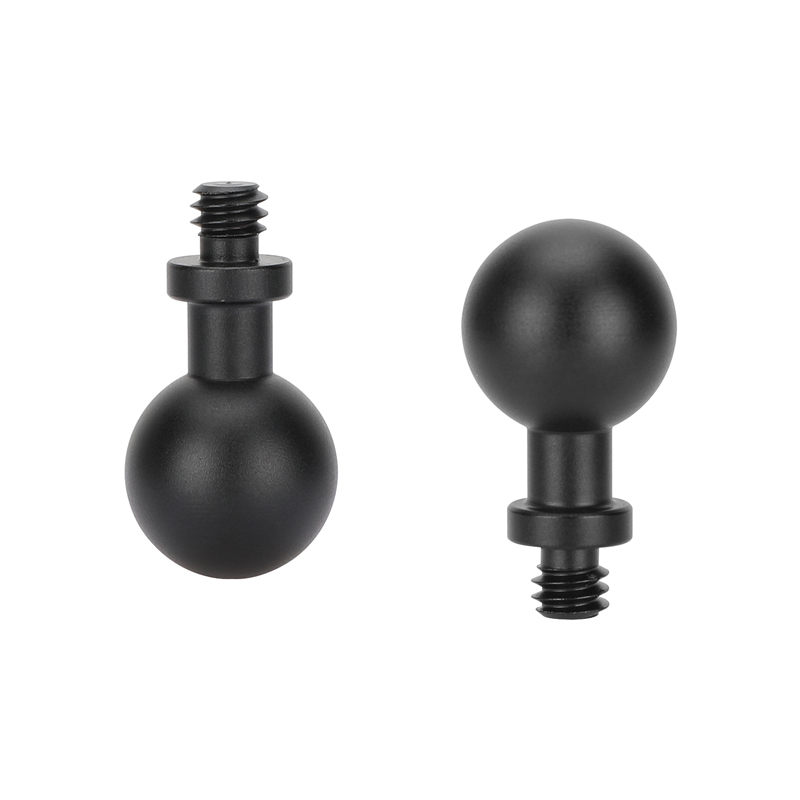 CAMVATE 17mm Ball to 1/4"-20 Screw Mount for Cameras (2-Pack)