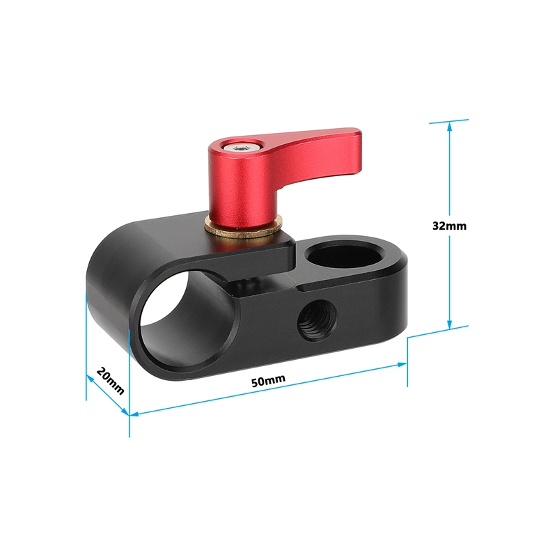 CAMVATE 15mm Rod Holder  to Single 1/4"-20 Screw