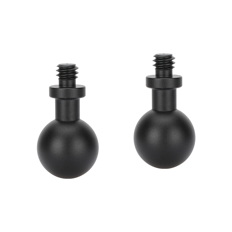 CAMVATE 17mm Ball to 1/4"-20 Screw Mount for Cameras (2-Pack)