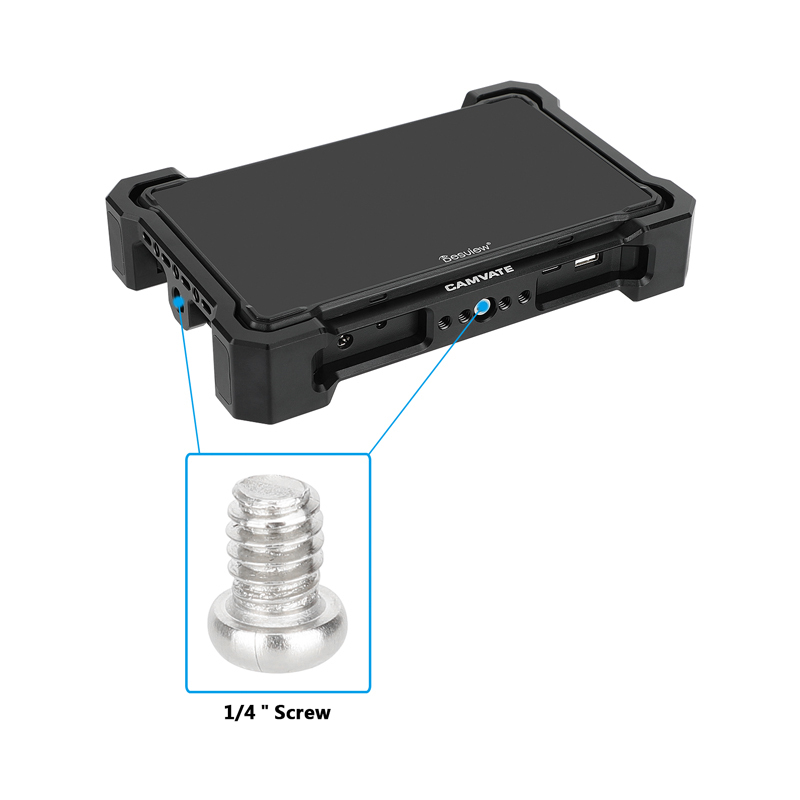CAMVATE Full Monitor Cage for Desview R7III & R7SIII 7" Monitors