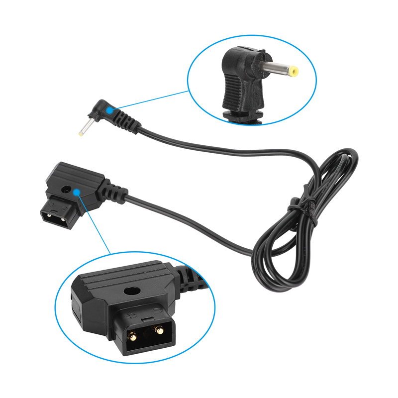 CAMVATE D-Tap to DC Right-Angle Power Cable for Blackmagic Pocket Cinema Camera