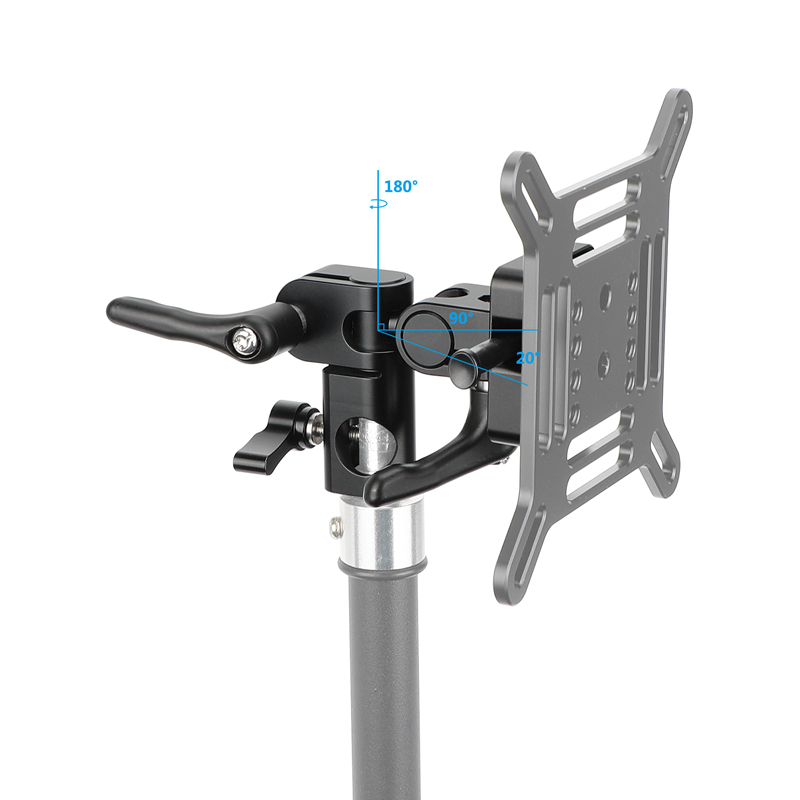 CAMVATE Quick Release V-Lock Mount to C-Stand/Baby Pin Adapter