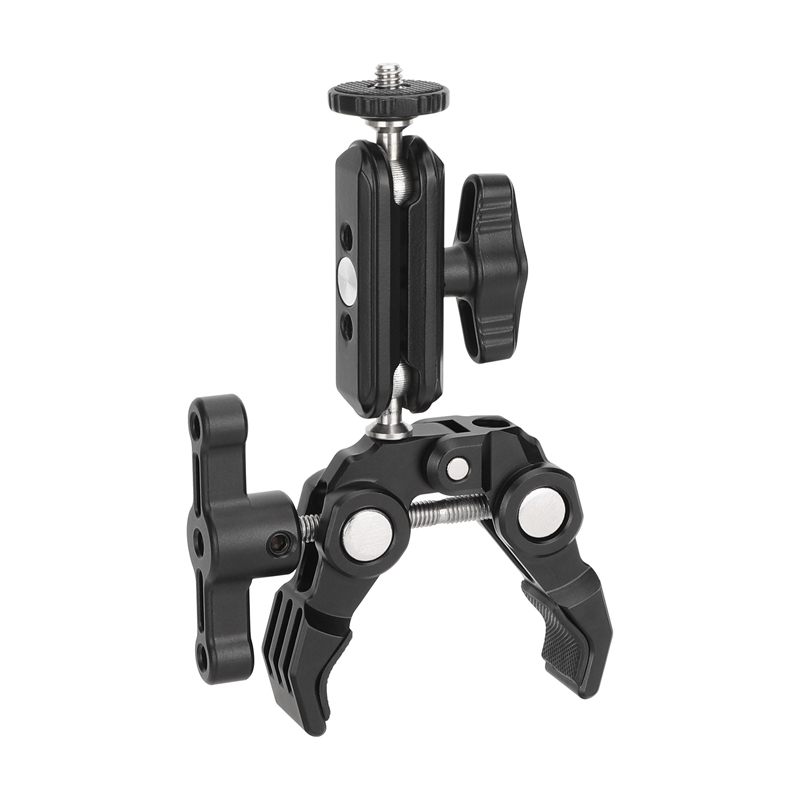 CAMVATE Super Crab Gripper Clamp with Mini Magic Arm for Action Cameras
