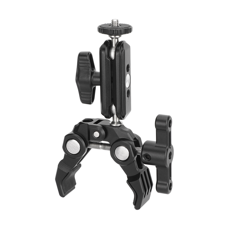 CAMVATE Super Crab Gripper Clamp with Mini Magic Arm for Action Cameras