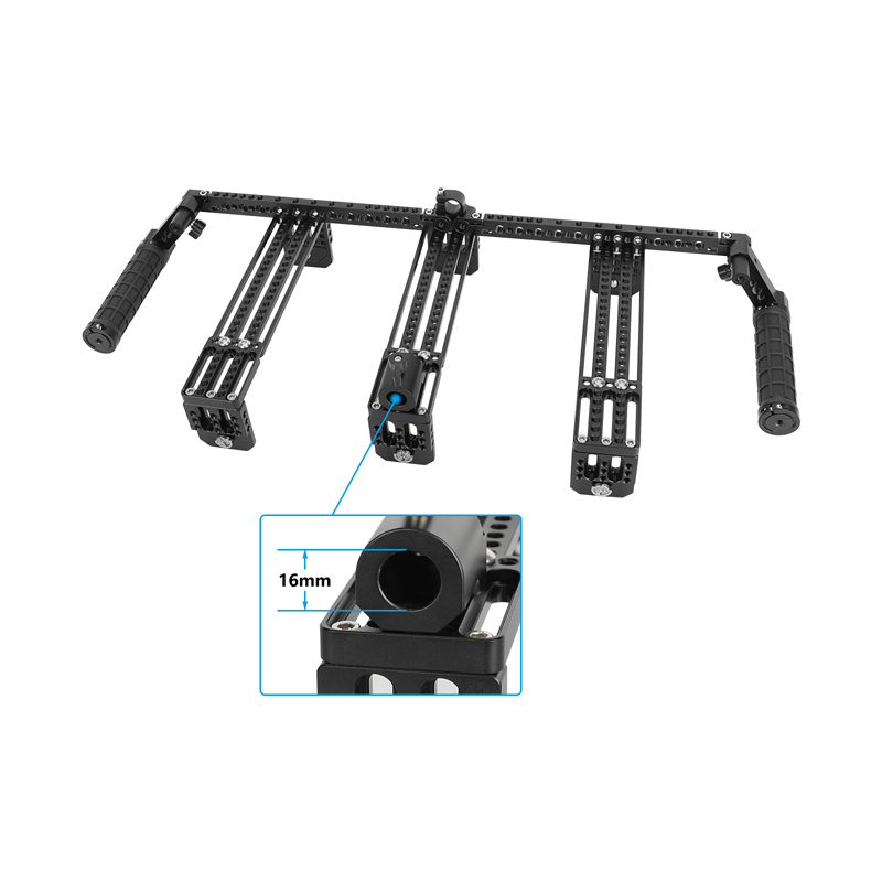 CAMVATE Director's Monitor Cage with Triple Adjustable Monitor Mount & Dual Rubber Handgrips