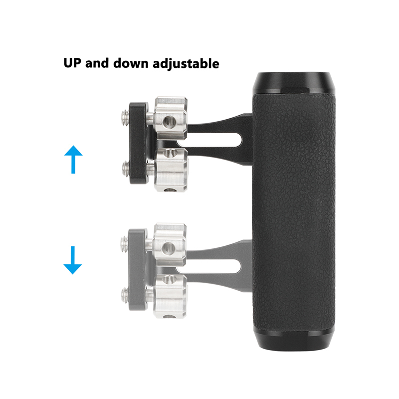 CAMVATE Side Handle with 1/4"-20 Thumbscrew Mounts