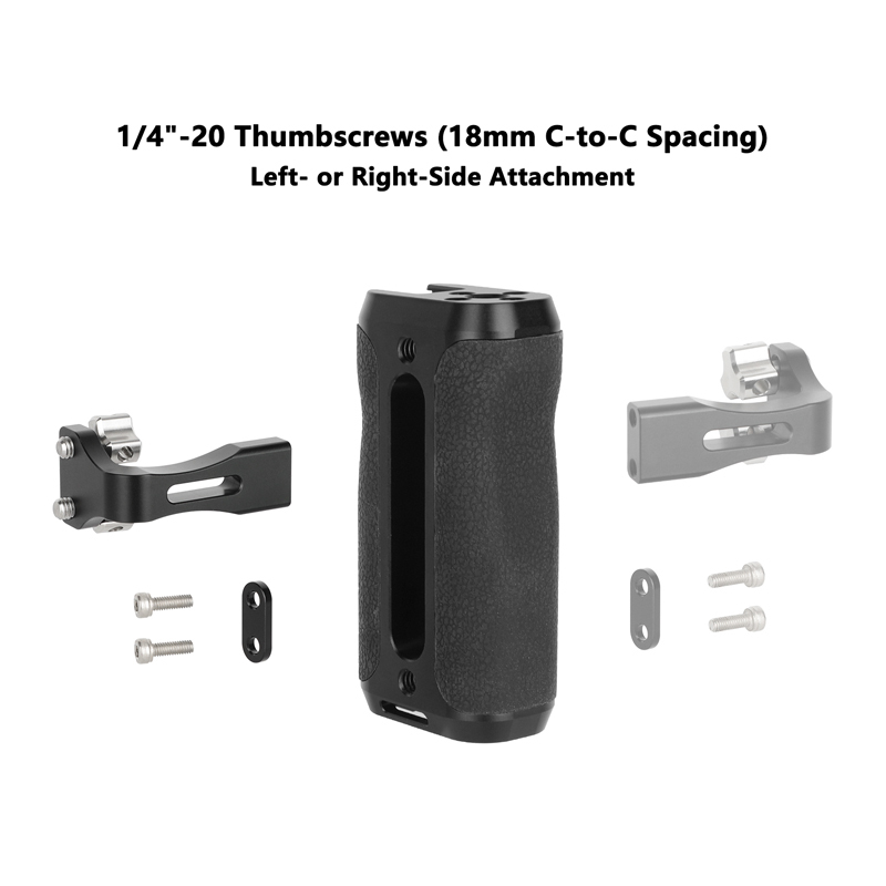 CAMVATE Side Handle with 1/4"-20 Thumbscrew Mounts