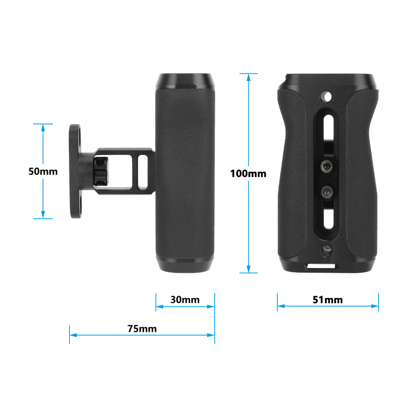 CAMVATE Side Handle with Rosette Joint & 1/4" Mount