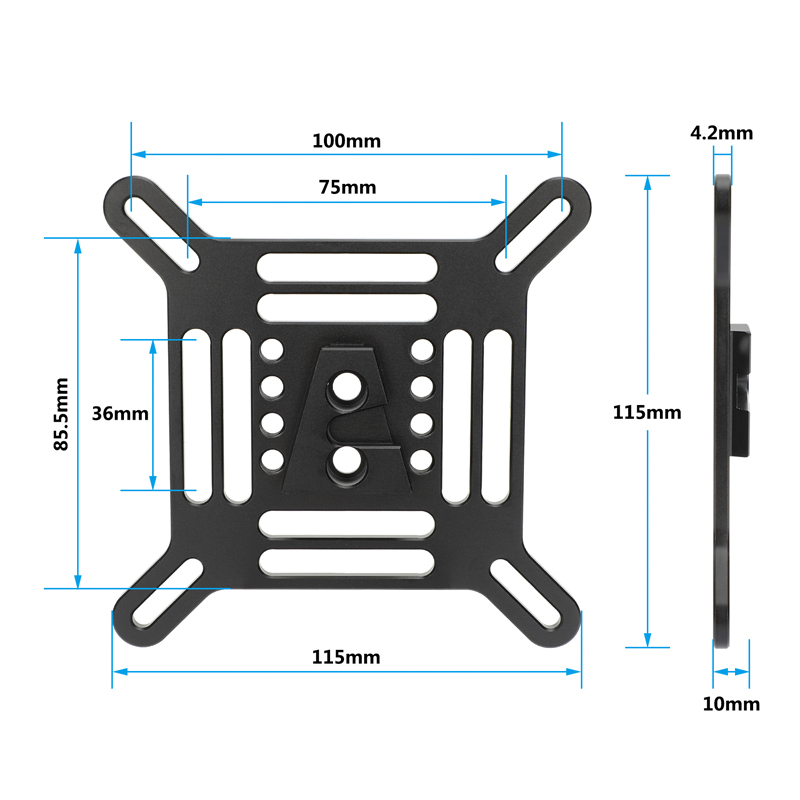 CAMVATE Adjustable VESA Monitor Bracket with 5/8" Pole Mount