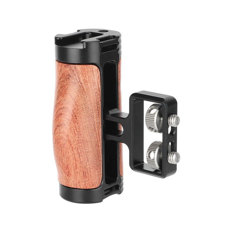 CAMVATE Wood Side Handle with Dual 1/4"-20 Screw Mount