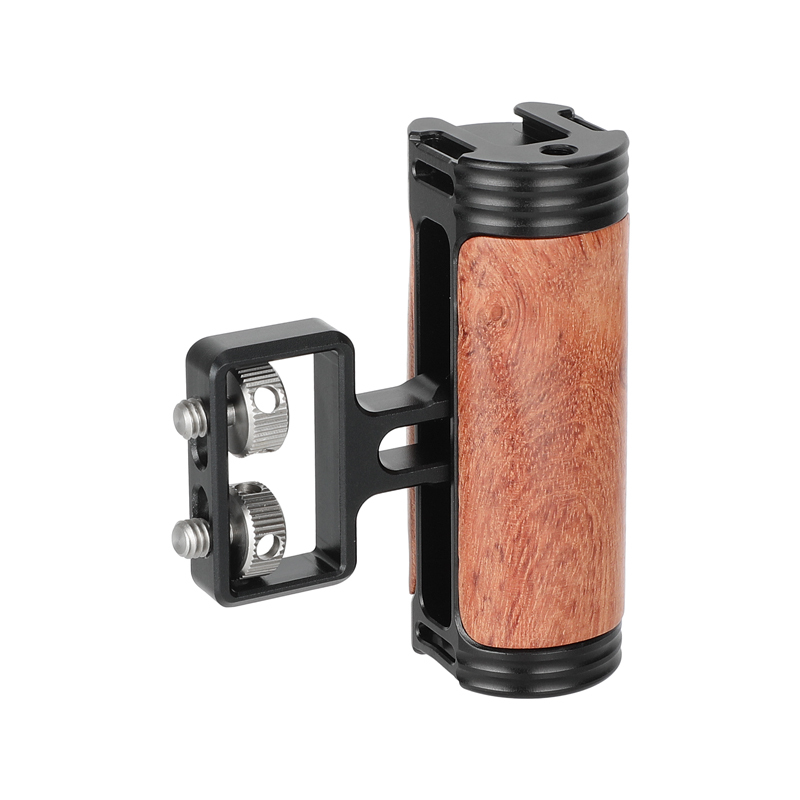 CAMVATE Wood Side Handle with Dual 1/4"-20 Screw Mount