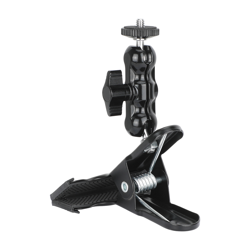 CAMVATE Spring Clip Clamp with Mini Ball Head Extension Arm