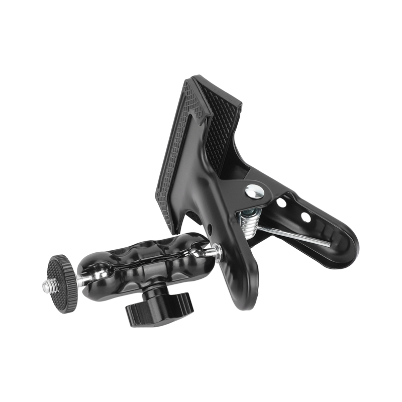CAMVATE Spring Clip Clamp with Mini Ball Head Extension Arm