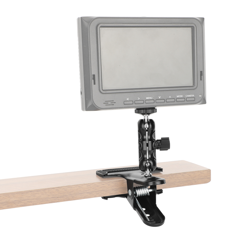 CAMVATE Spring Clip Clamp with Mini Ball Head Extension Arm