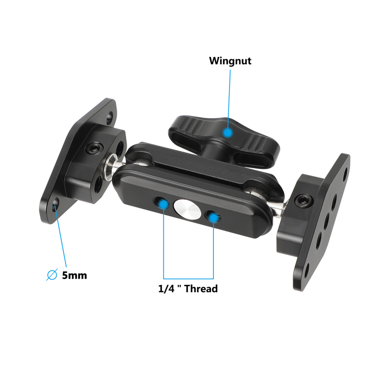 CAMVATE Drill-Down Double Ball Mount with Diamond Plates