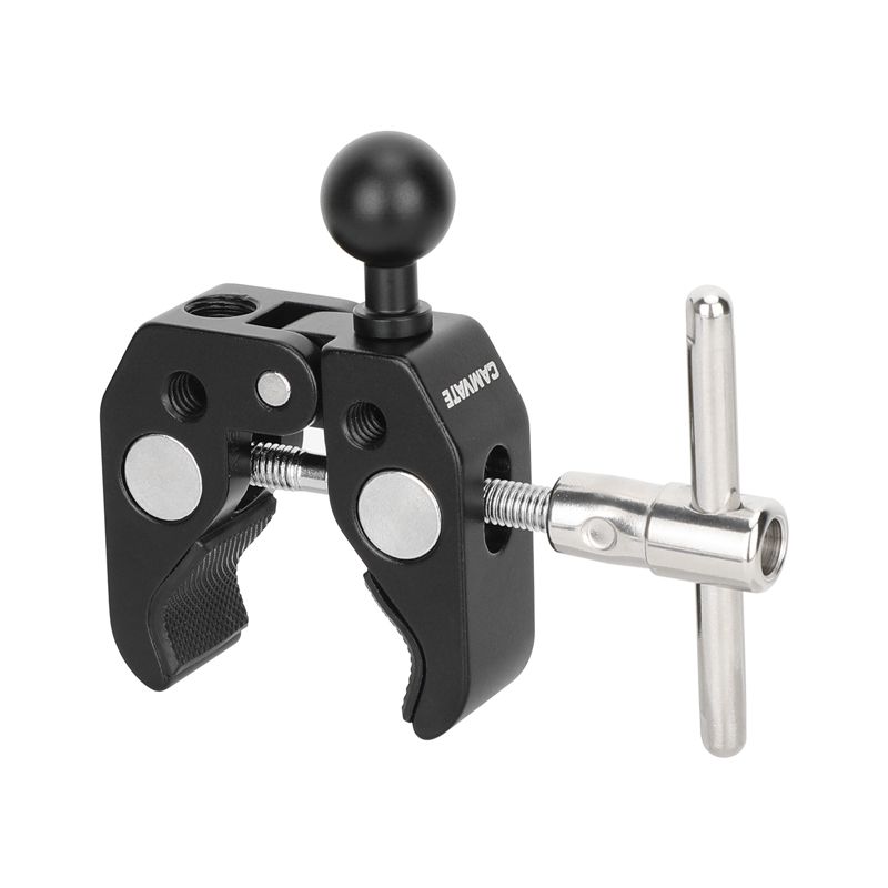 CAMVATE Bike/Motorcycle Handlebar Clamp  mount with 17mm Ball
