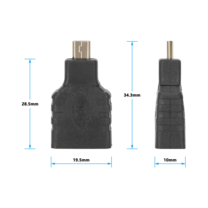 CAMVATE HDMI Female to Micro HDMI Male Adapter (2-Pack)