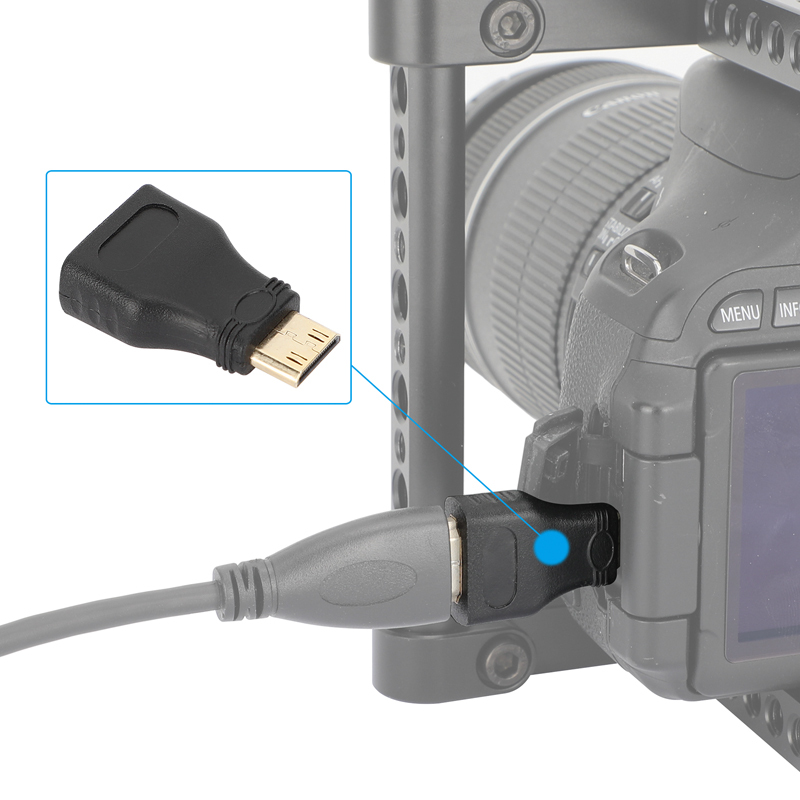 CAMVATE HDMI Female to Mini HDMI Male Adapter (2-Pack)