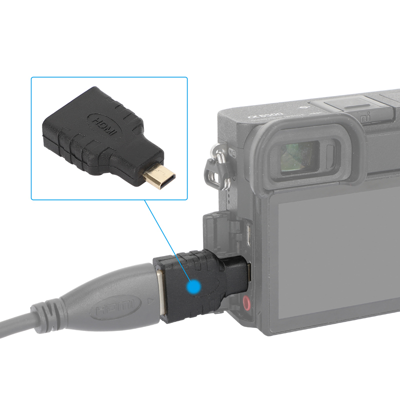 CAMVATE HDMI Female to Micro HDMI Male Adapter (2-Pack)