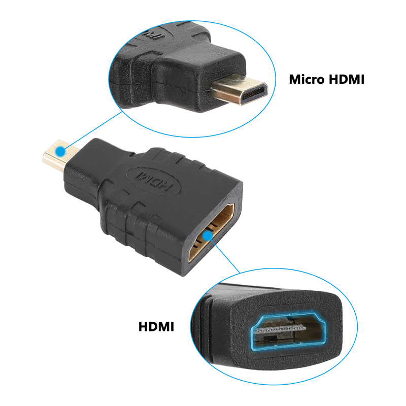 CAMVATE HDMI Female to Micro HDMI Male Adapter (2-Pack)