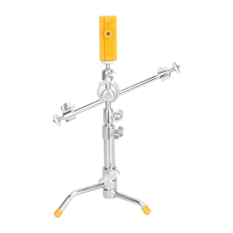 CAMVATE Mini Tabletop C Stand with Grip Arm & Turtle Base Kit (Chrome)