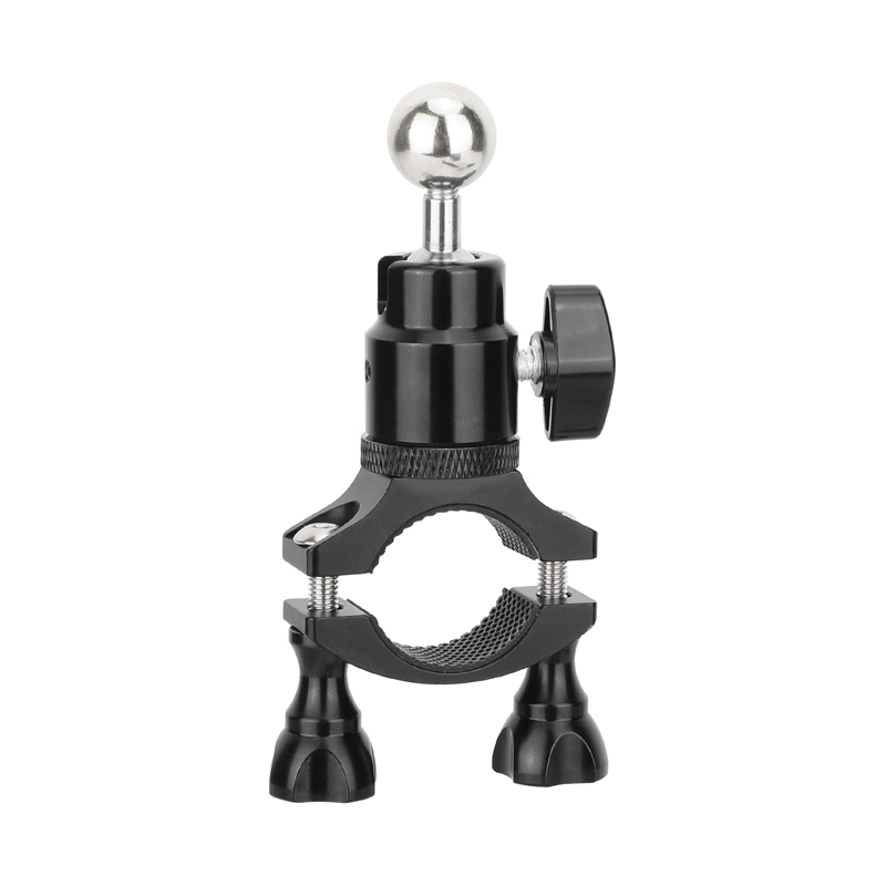 CAMVATE Handlebar Clamp Mount Holder with 17mm Ball & Adjustable Ball Head Mount