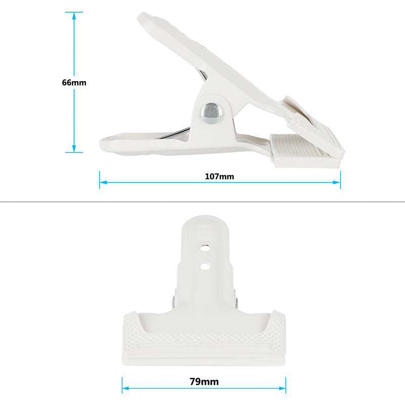 CAMVATE Spring Clip Clamp with Mini Ball Head Mount (White)
