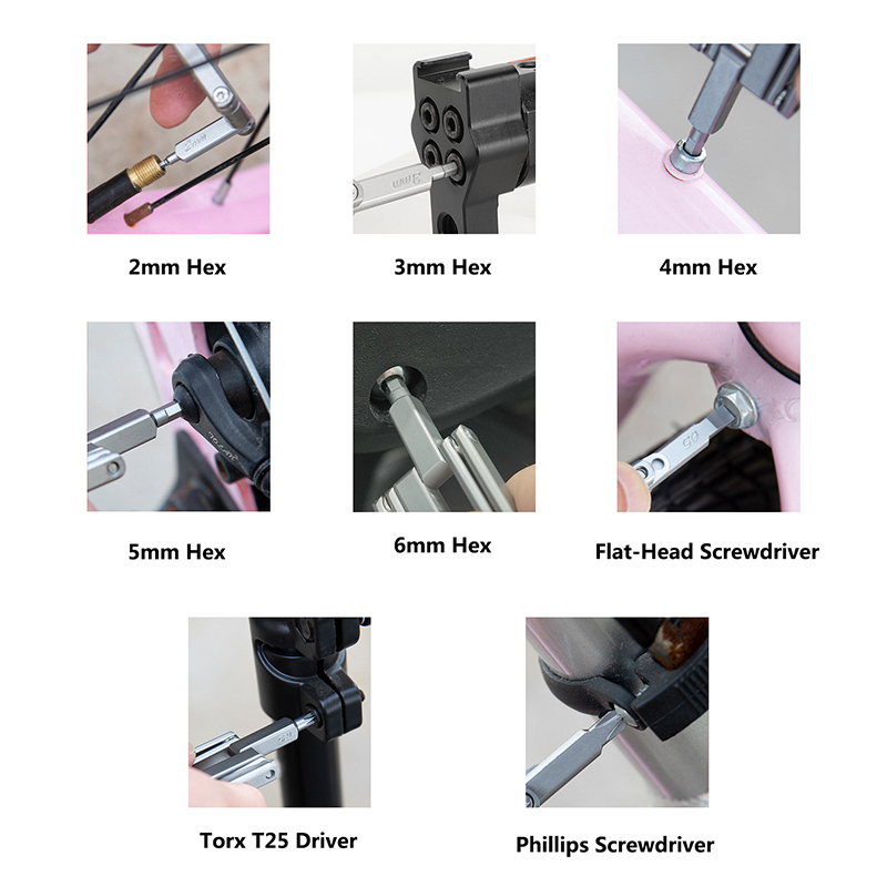 CAMVATE Multi-Tool with Allen Wrenches & Screwdrivers