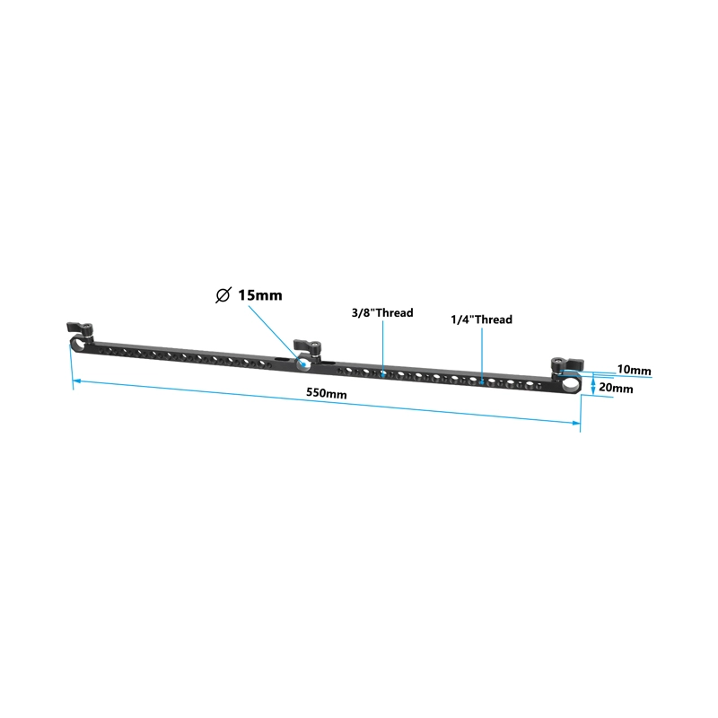 CAMVATE Cross Cheese Bar with 15mm Rod Clamp for Camera Monitor Cage Rig