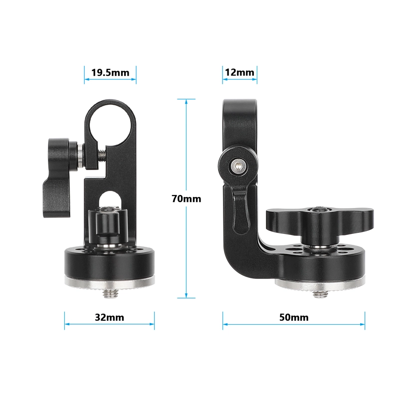 CAMVATE 15mm Rod Clamp to ARRI-Style Rosette Mount