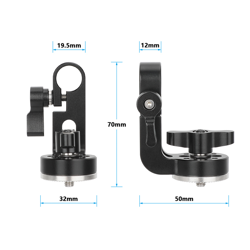 CAMVATE 15mm Rod Clamp to ARRI-Style Rosette Mount