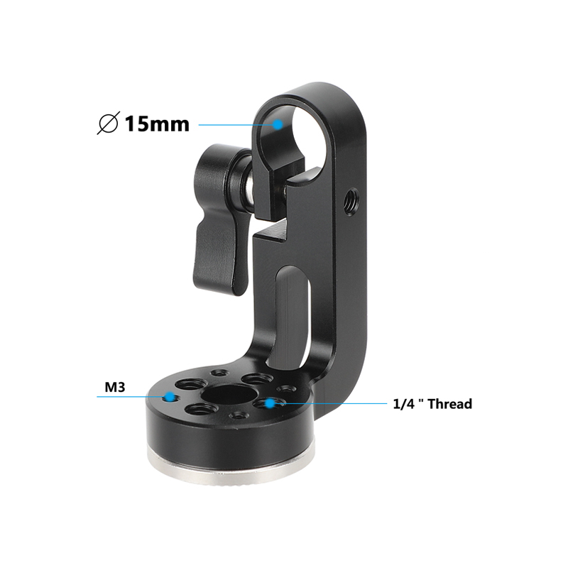 CAMVATE ARRI Rosette M6 Female Thread Adapter & 15mm Rod Clamp