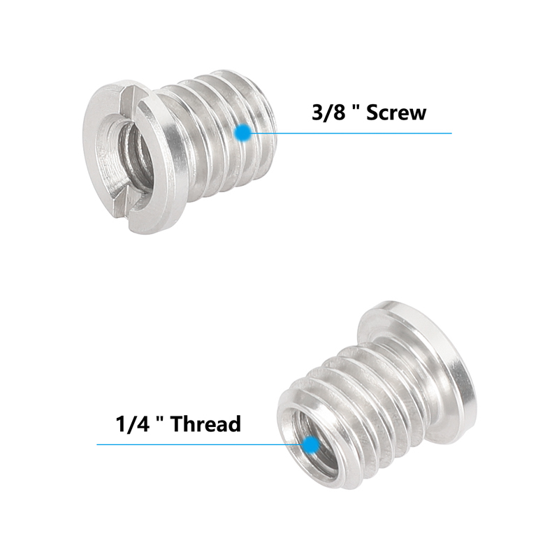 CAMVATE 1/4"-20 Female to 3/8"-16 Male Screw Adapter for Tripod (5-Pack)