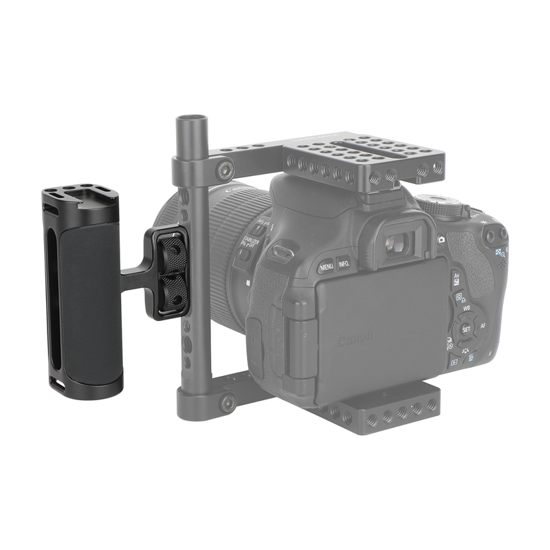 CAMVATE Side Handle with Dual 1/4"-20 Screw Mount (Black)