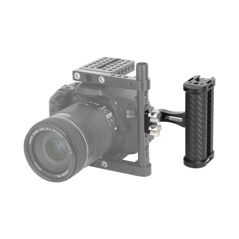 CAMVATE Carbon Fiber Side Handle with 1/4"-20 Thumbscrew Mounts