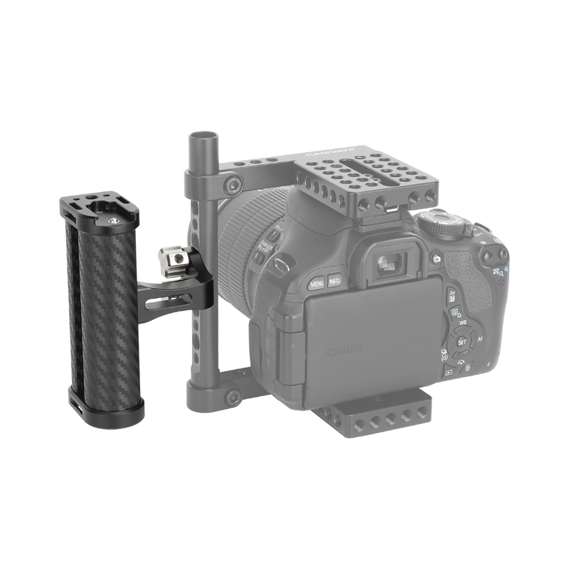 CAMVATE Carbon Fiber Side Handle with 1/4"-20 Thumbscrew Mounts