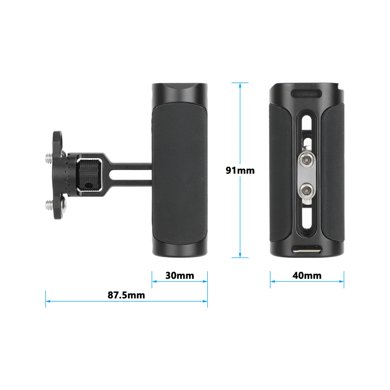 CAMVATE Univeral Side Handle with Rosette Joint & 1/4" Mount