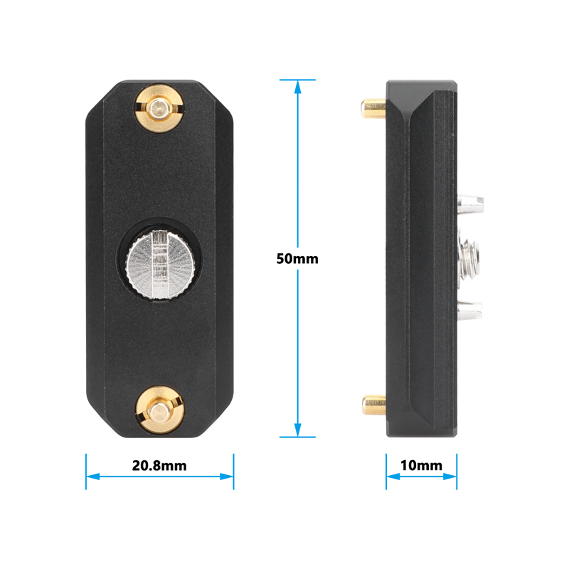 CAMVATE Quick Release NATO Safety Rail with 1/4"-20 Anti-Twist Screw (2")