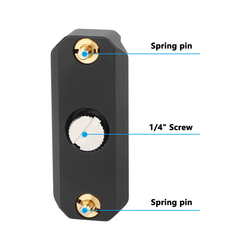 CAMVATE Quick Release NATO Safety Rail with 1/4"-20 Anti-Twist Screw (2")