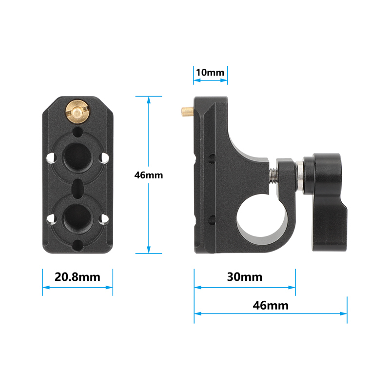 CAMVATE 15mm Rod Holder with NATO Rail