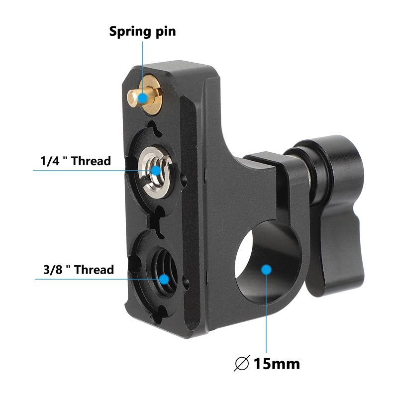 CAMVATE 15mm Rod Holder with NATO Rail