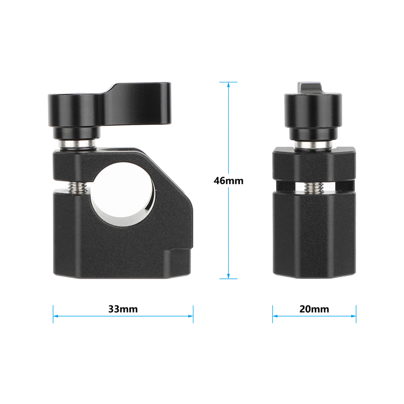 CAMVATE 15mm Rod Clamp with Anti-Twist Accessory Mounting