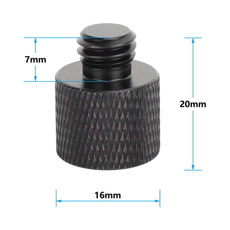 CAMVATE 3/8"-16 Female to Male Screw Extension (5-Pack)