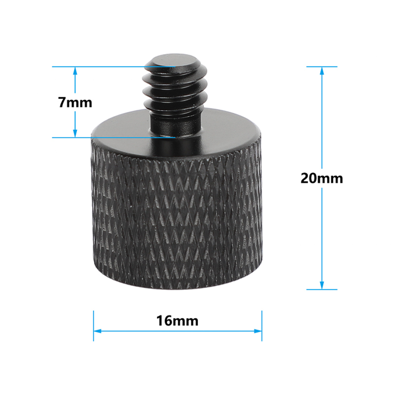 CAMVATE 3/8"-16 Female to 1/4"-20 Male Thread Adapter (5-Pack)