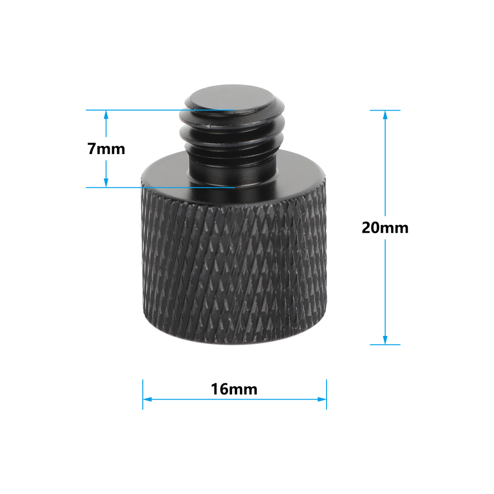 CAMVATE 1/4"-20 Female to  3/8"-16 Male Thread Adapter (5-Pack)