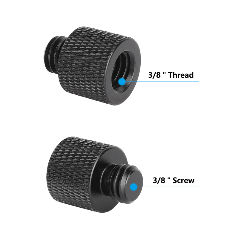 CAMVATE 3/8"-16 Female to Male Screw Extension (5-Pack)