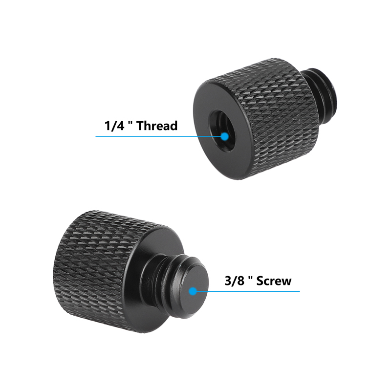 CAMVATE 1/4"-20 Female to  3/8"-16 Male Thread Adapter (5-Pack)