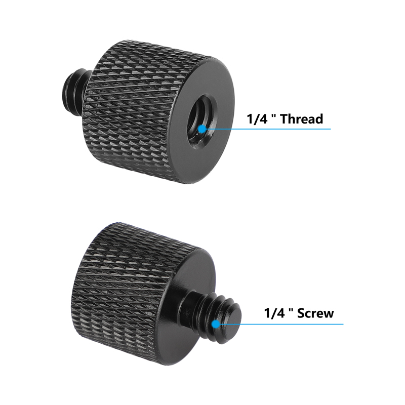 CAMVATE 1/4"-20 Female to Male Screw Extension (5-Pack)