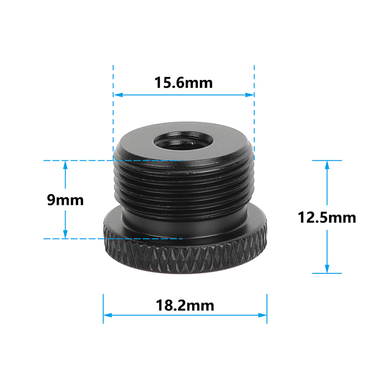 CAMVATE 1/4"-20 Female to 5/8"-27 Male Microphone Screw Adapter (5-Pack)