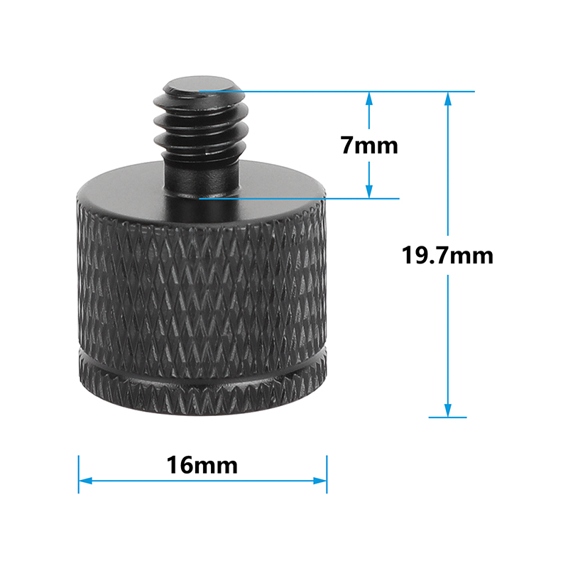 CAMVATE  M8 Female to 1/4"-20 Male Thread Adapter (5-Pack)
